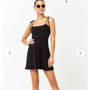 Forever 21 Black Velvet material dress